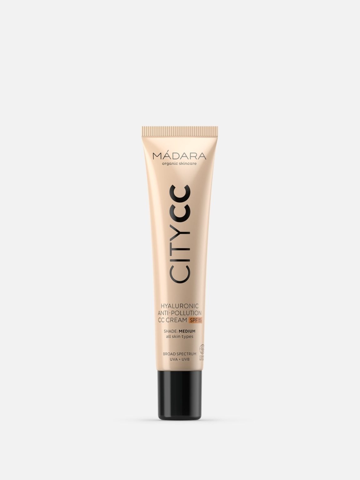 Mádara - City CC Hyaluronic Anti-Pollution CC Cream SPF15 - Medium - Crema viso giorno colorata con SPF