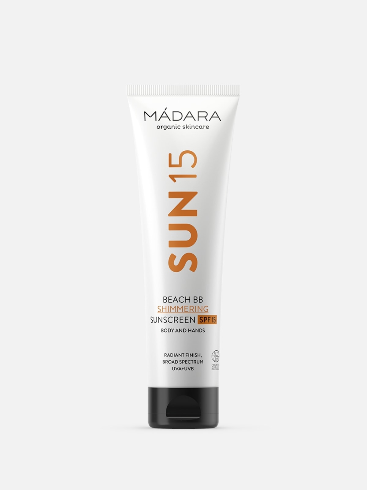 Mádara - Beach BB Shimmering Sunscreen SPF15 - Crema protezione solare viso e corpo con filtro minerale