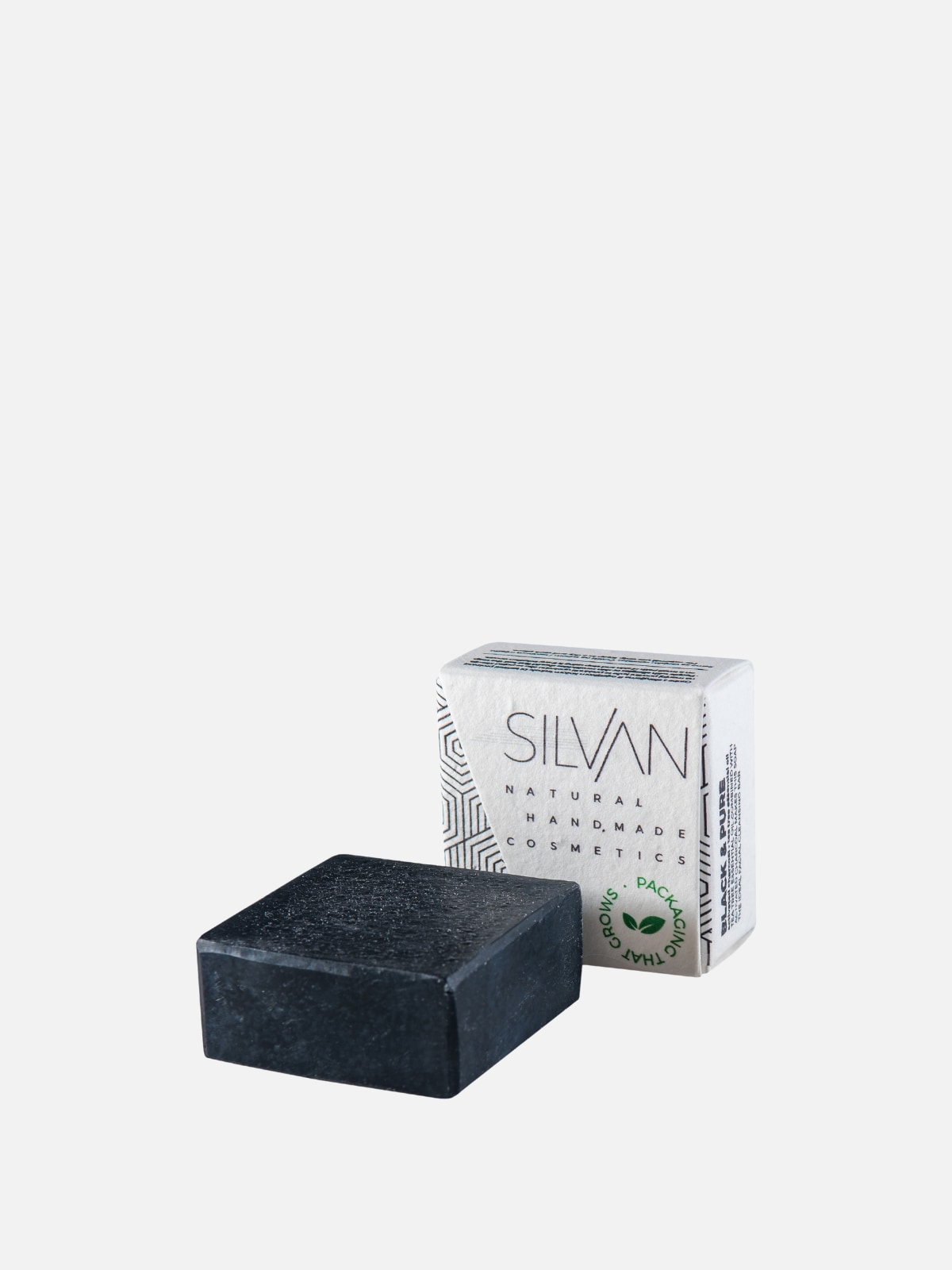 Silvan - Black & Pure - Sapone viso purificante al carbone attivo e olio dell'albero del tè