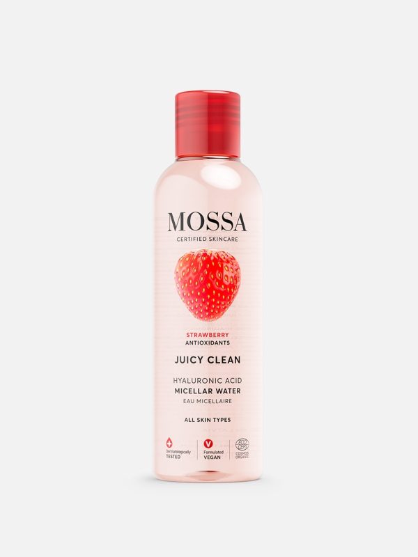 MOSSA - Juicy Clean Hyaluronic Acid Micellar Water - Acqua micellare con vitamine della fragola