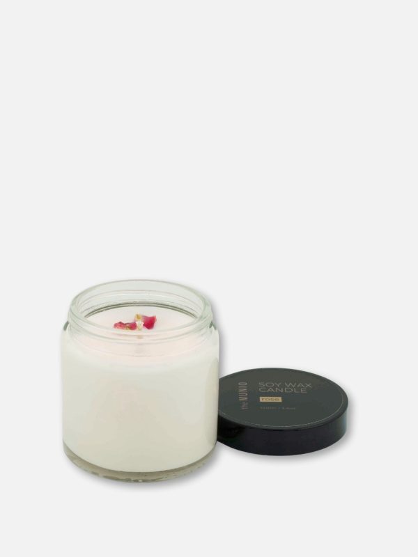 The Munio - Mini Candela alla Rosa in Vetro Votivo - Rose mini candle in a glass votive