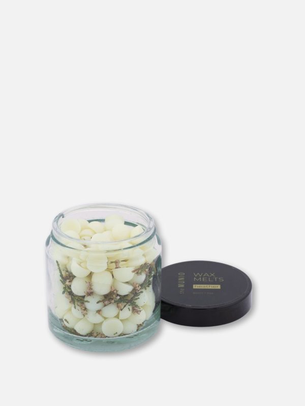 The Munio - Mini Wax Melts ai Fiori di Erica in Vetro Votivo -