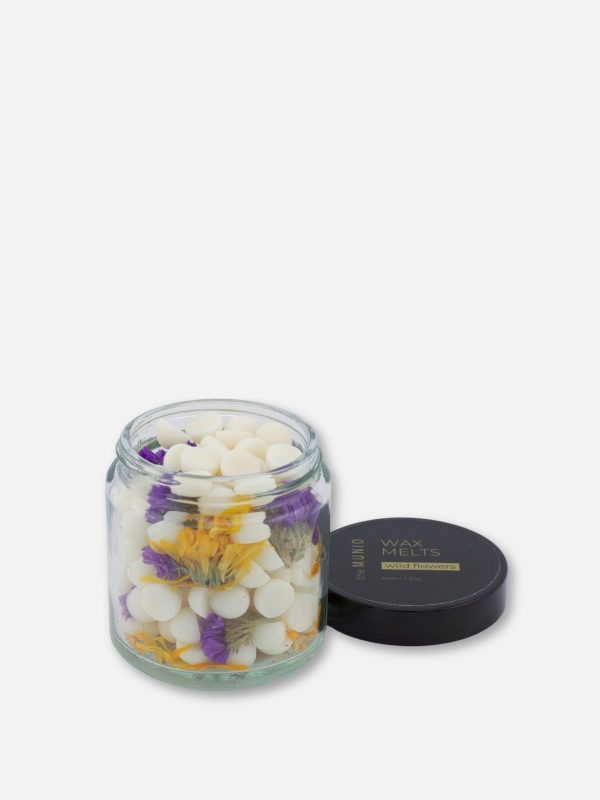 The Munio - Mini Wax Melts ai Fiori Selvatici in Vetro Votivo -