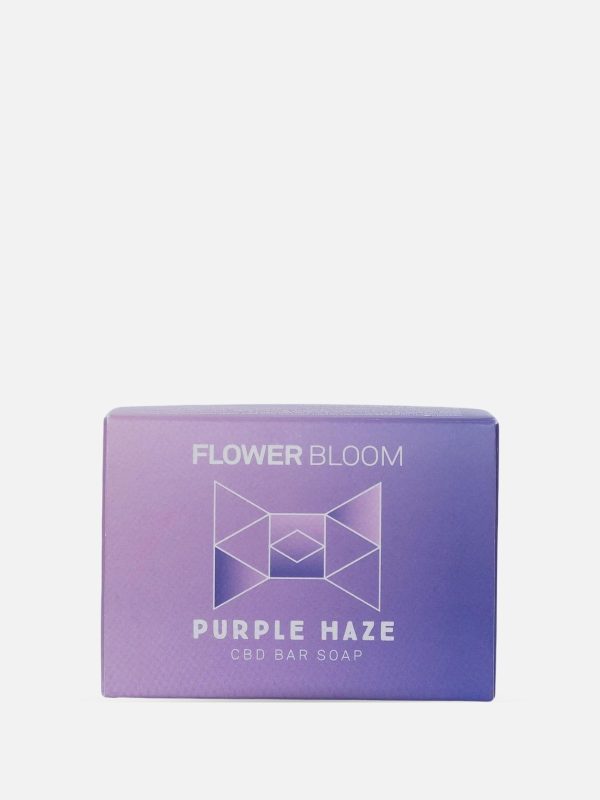 Flower Bloom - Sapone Artigianale Biologico Purple Haze con Terpeni e CBD - Sapone solido per mani e corpo