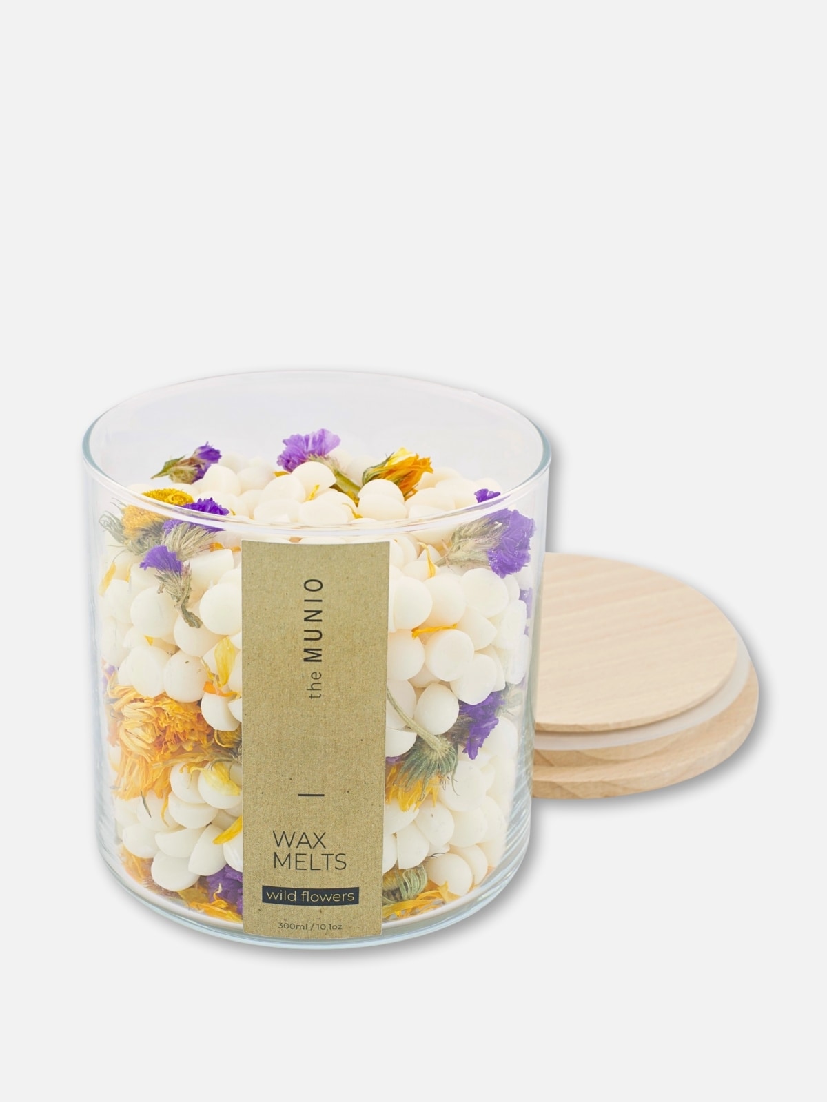 The Munio - Wax Melts ai Fiori Selvatici in Vetro Votivo -